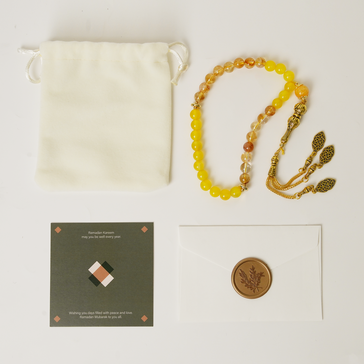 Tasbih-33beads-Yellow