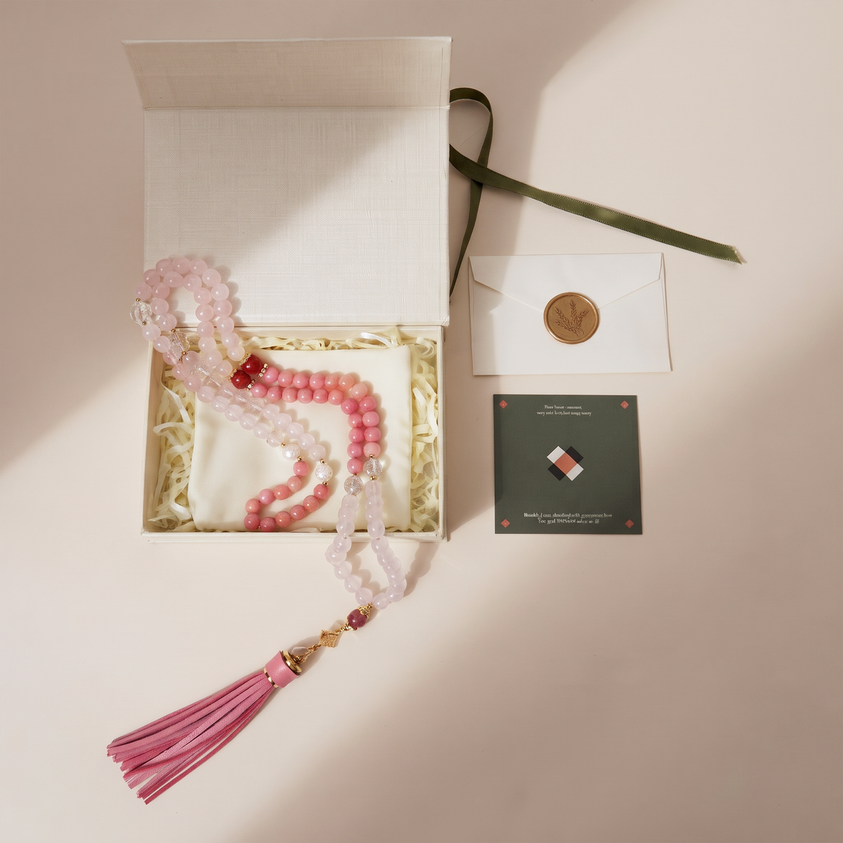 Tasbih-99beads-Chant of Traveler-Pink