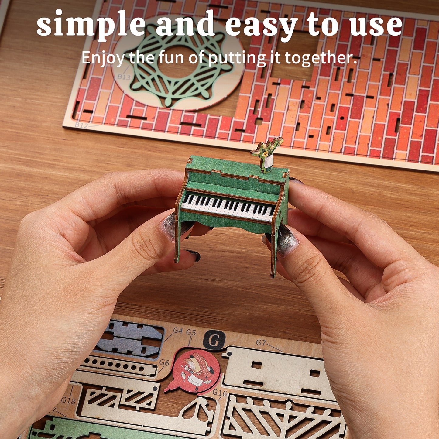 Coffee Shop DIY Book Nook Kit - 3D Wooden Puzzle