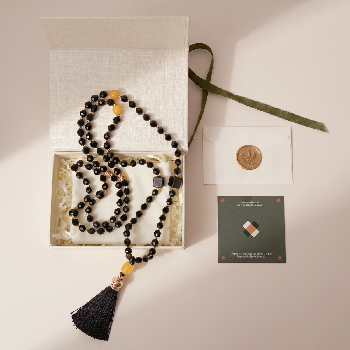 Tasbih-99beads-Chant of Traveler-Black