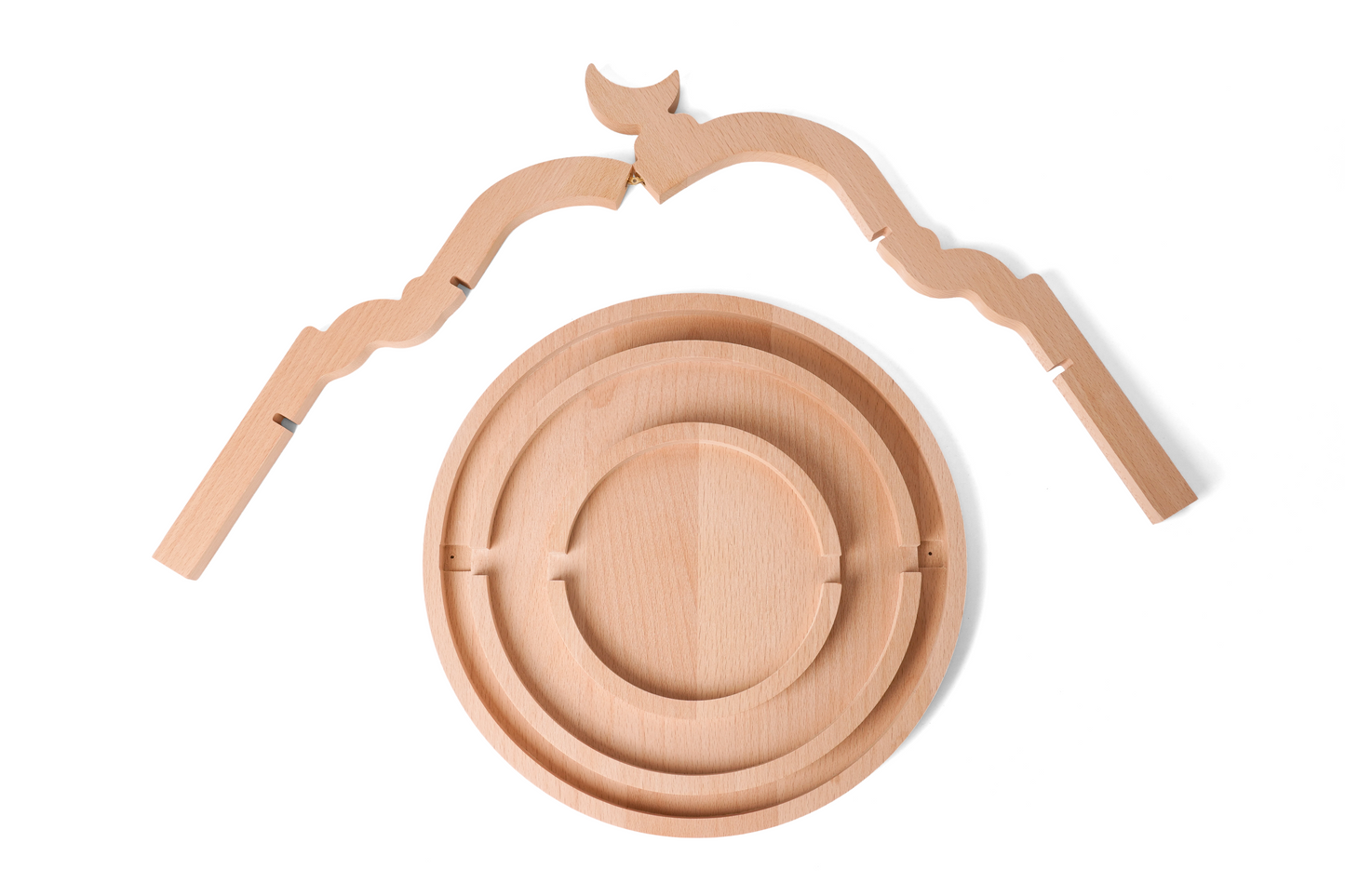 Middle Eastern Crescent Moon 3-Tier Tray