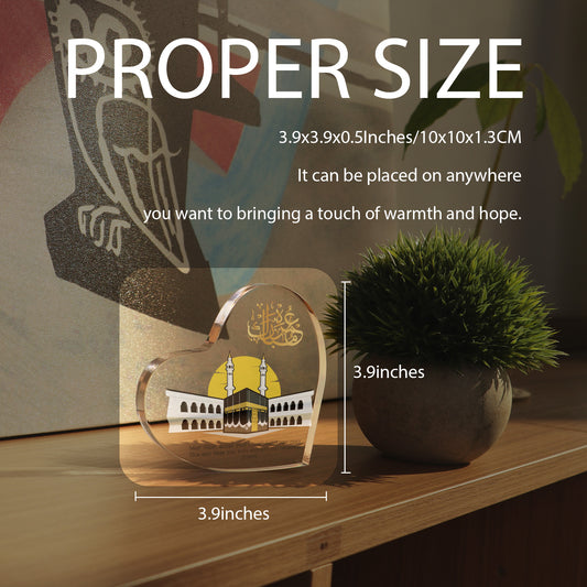 Acrylic Ornament - Heart Shape