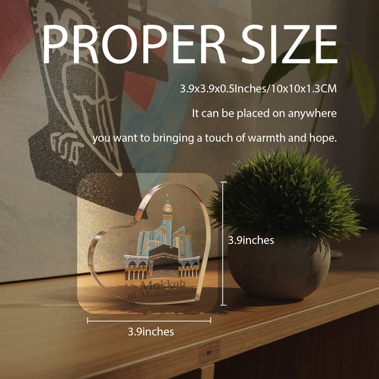 Acrylic Ornament - Heart Shape