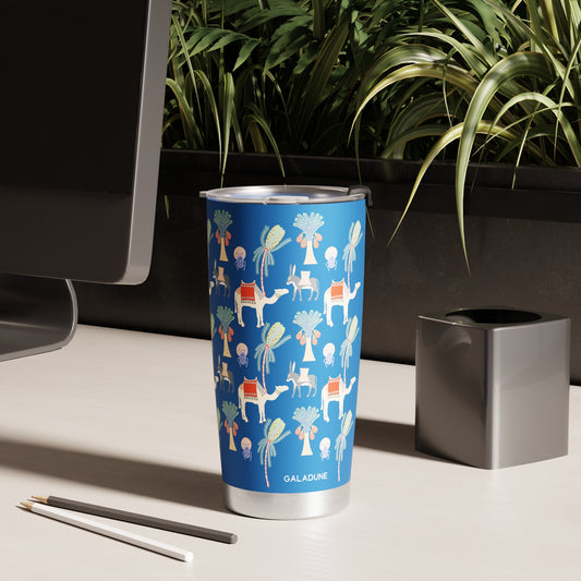 Personalized Stainless Steel Tumbler with Lid & Straw