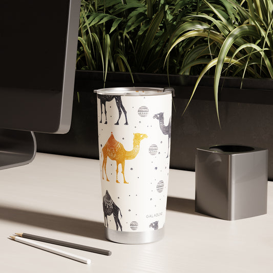 Personalized Stainless Steel Tumbler with Lid & Straw