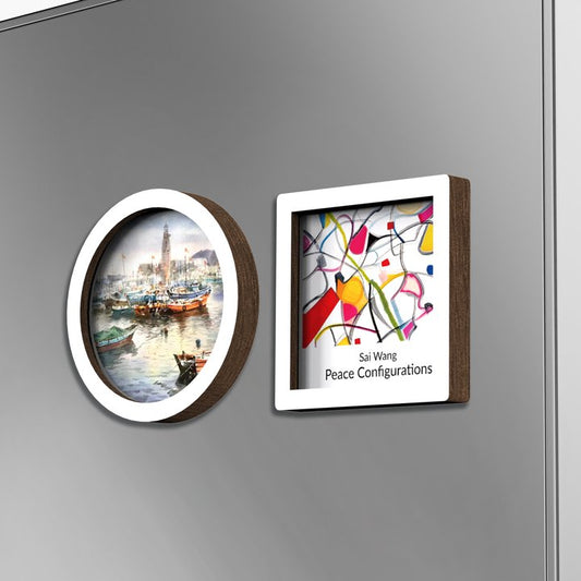 Artist Collaboration Wooden Fridge Magnets