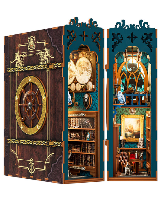 Nautical Bookends DIY Book Nook Kit - 3D Wooden Puzzle