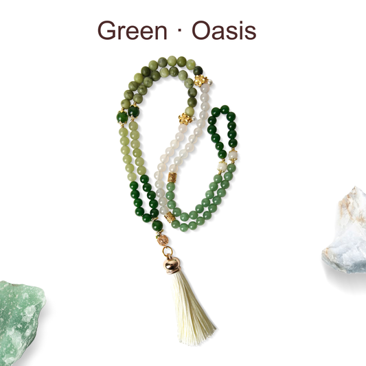 Tasbih-99beads-Chant of Traveler-Green