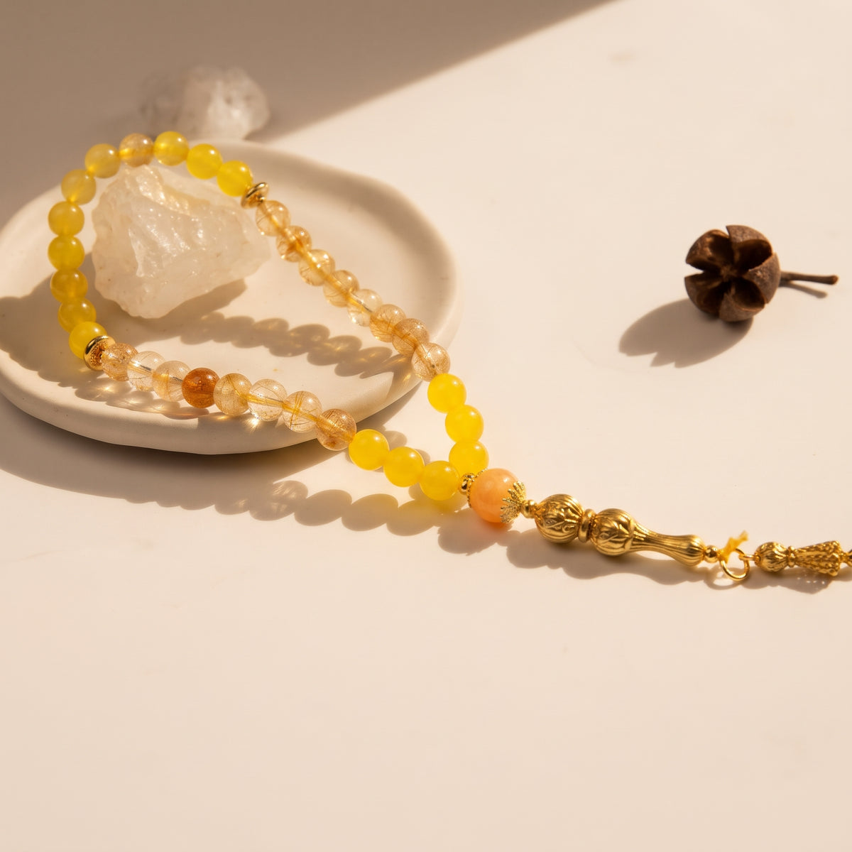 Tasbih-33beads-Yellow