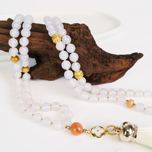 Tasbih-99beads-Chant of Traveler-White
