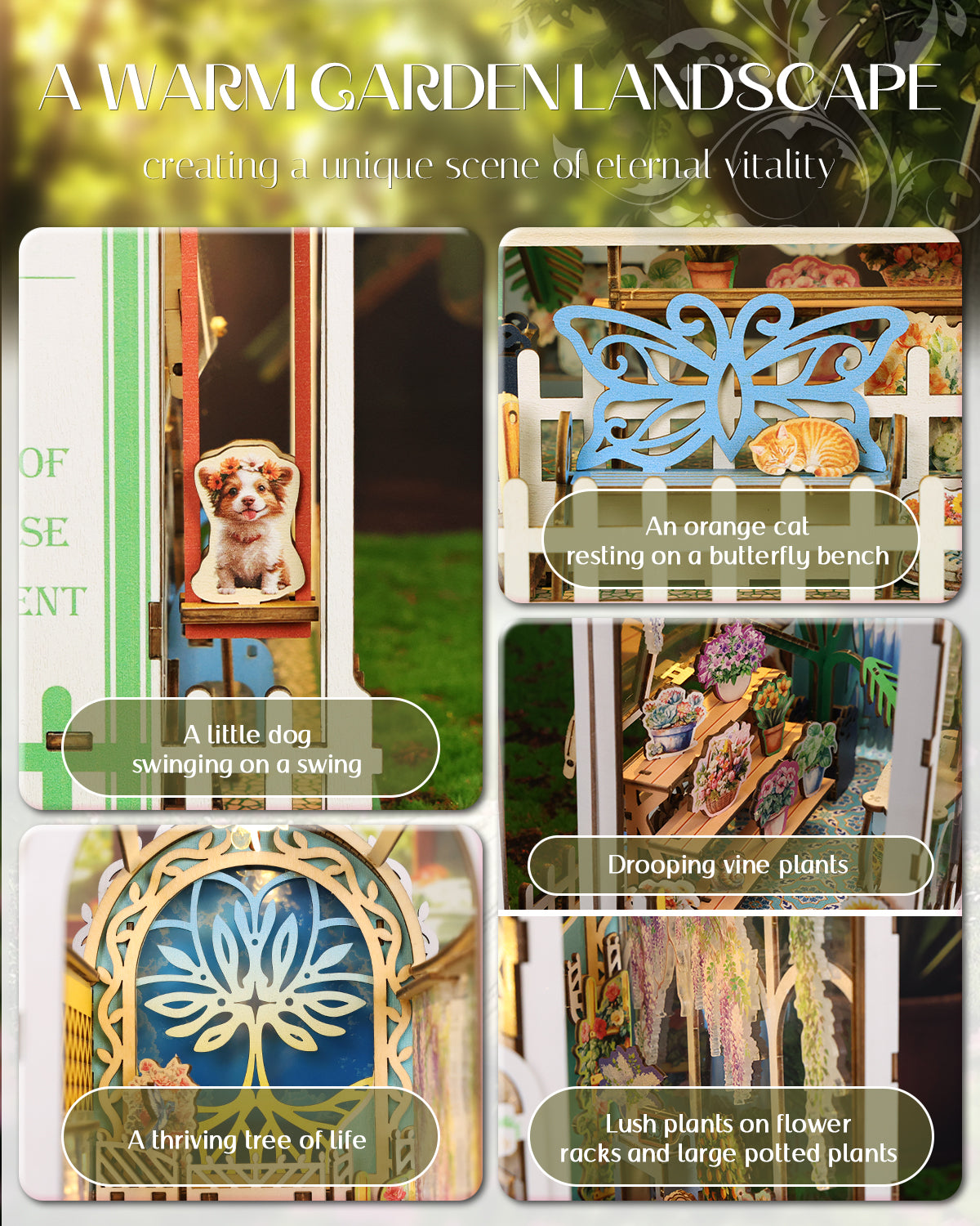 Swing Collection DIY Book Nook Kit - 3D Wooden Puzzle