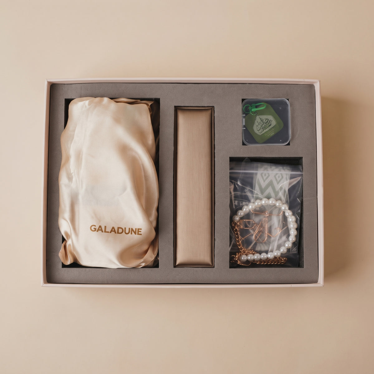Pray Rug & Tasbih Set-Green