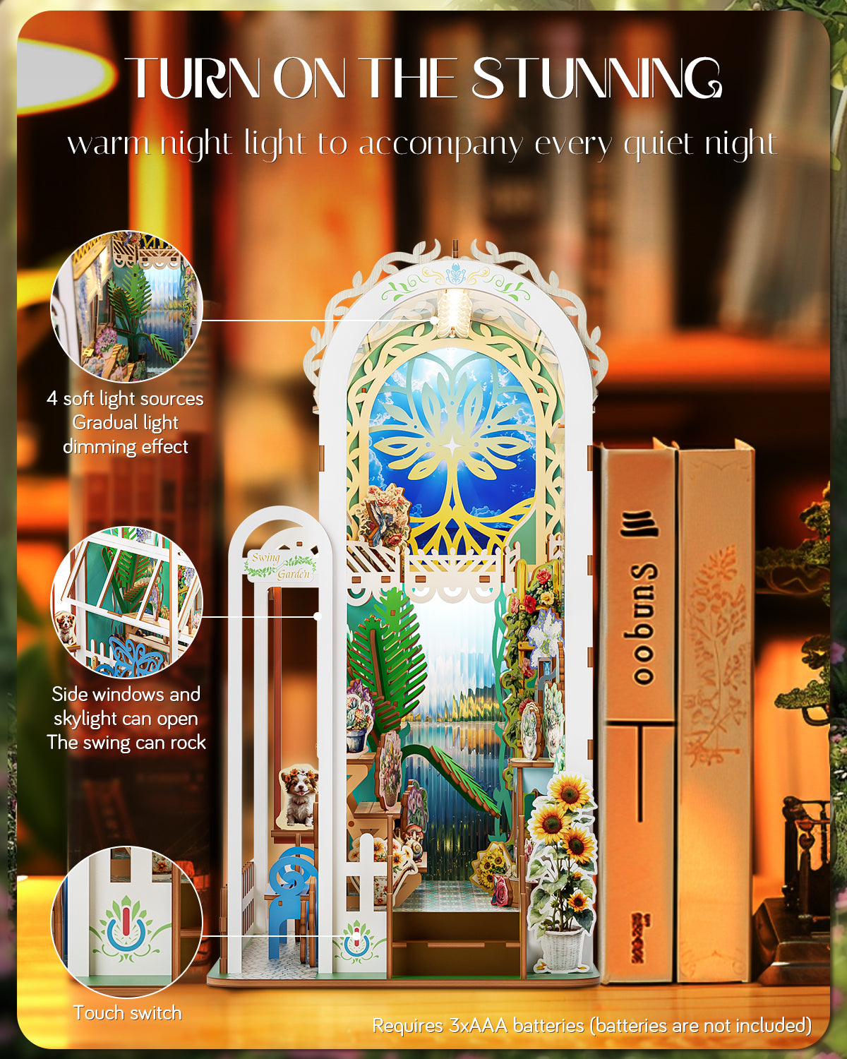 Swing Collection DIY Book Nook Kit - 3D Wooden Puzzle