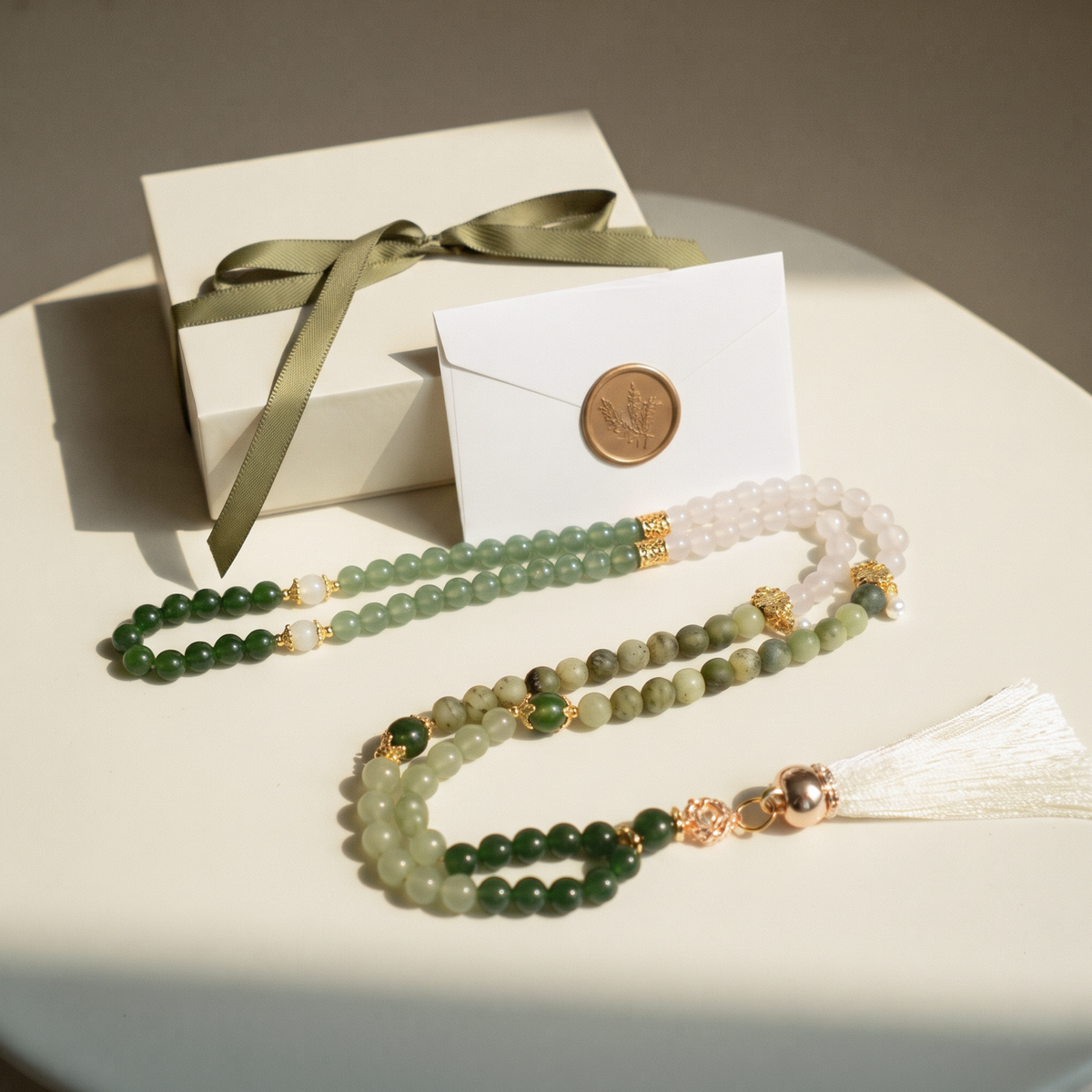 Tasbih-99beads-Chant of Traveler-Green