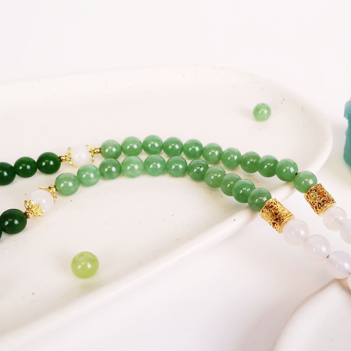 Tasbih-99beads-Chant of Traveler-Green