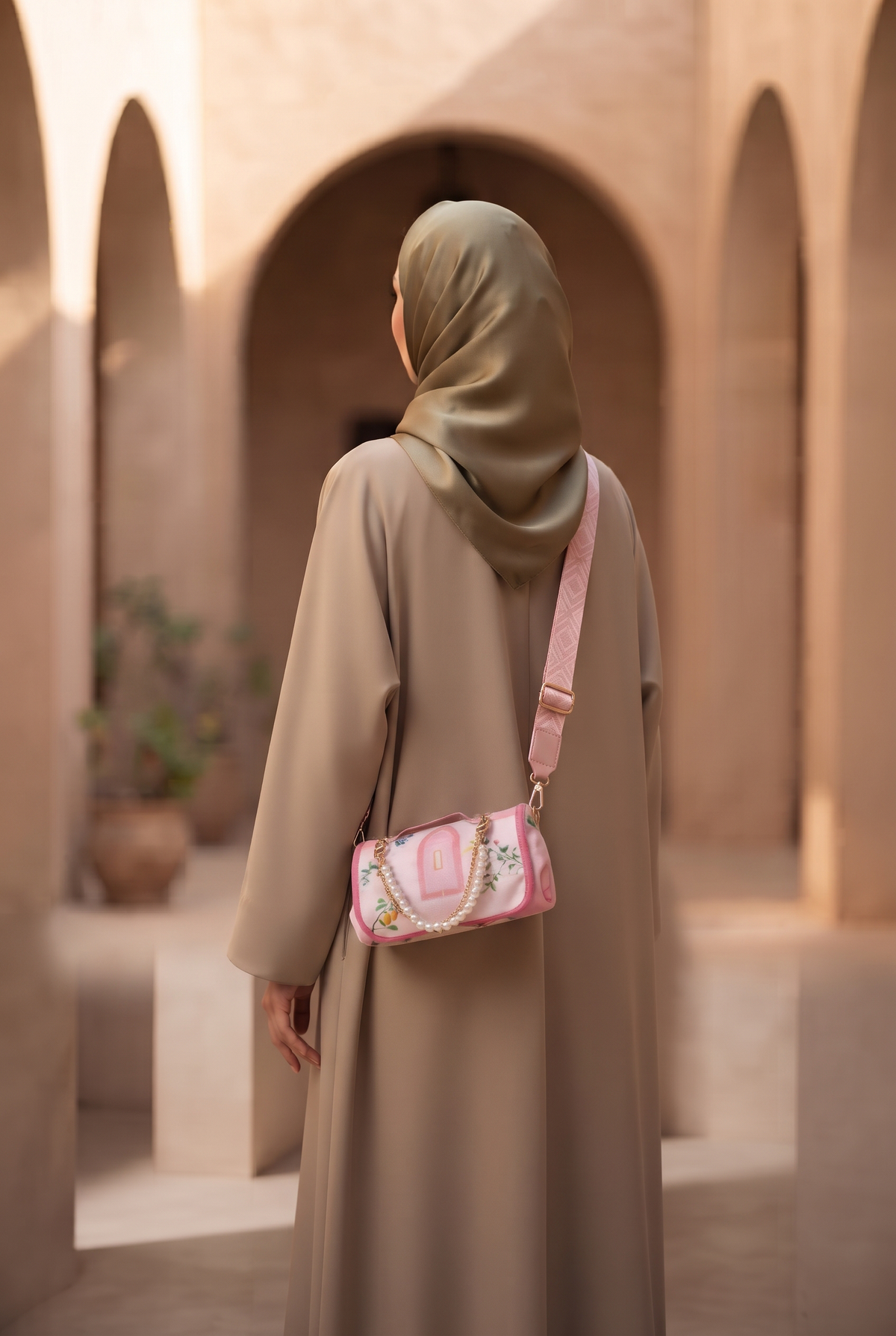 Portable Pray Rug-Pink
