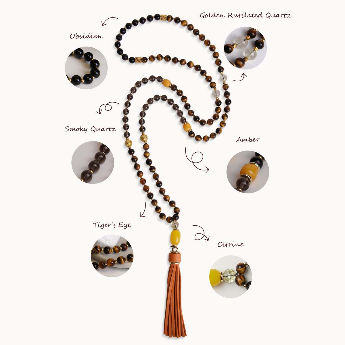 Tasbih-99beads-Chant of Traveler-Brown