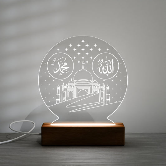 Acrylic LED Night Light – Colorful Night Light for Room & Festival