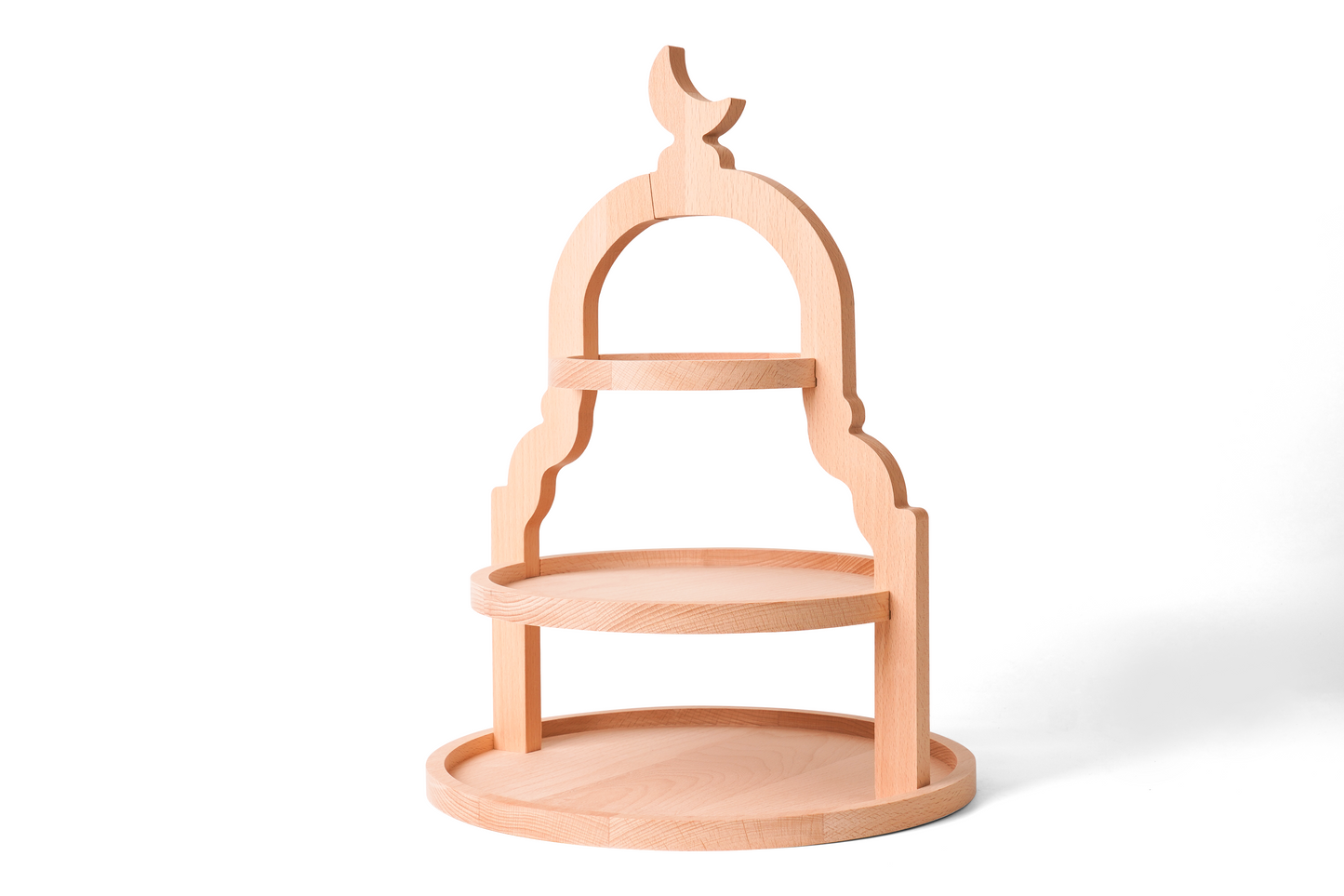 Middle Eastern Crescent Moon 3-Tier Tray