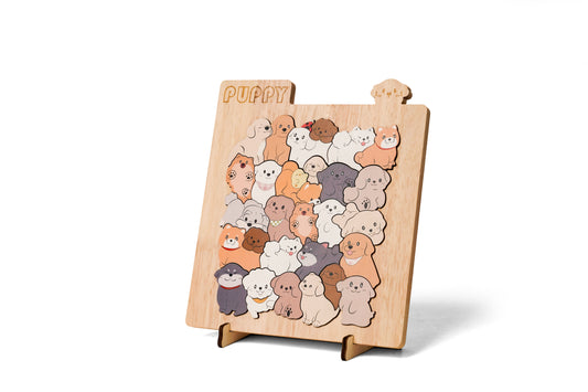 Animal Puzzle Figurine - A Unique Decorative Puzzle for Art Lovers