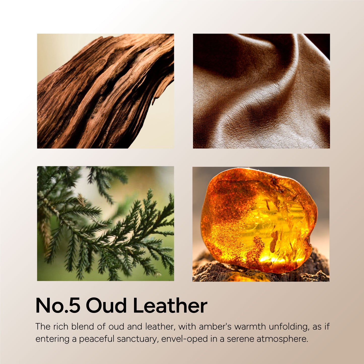 Oud & Leather Scented Candle