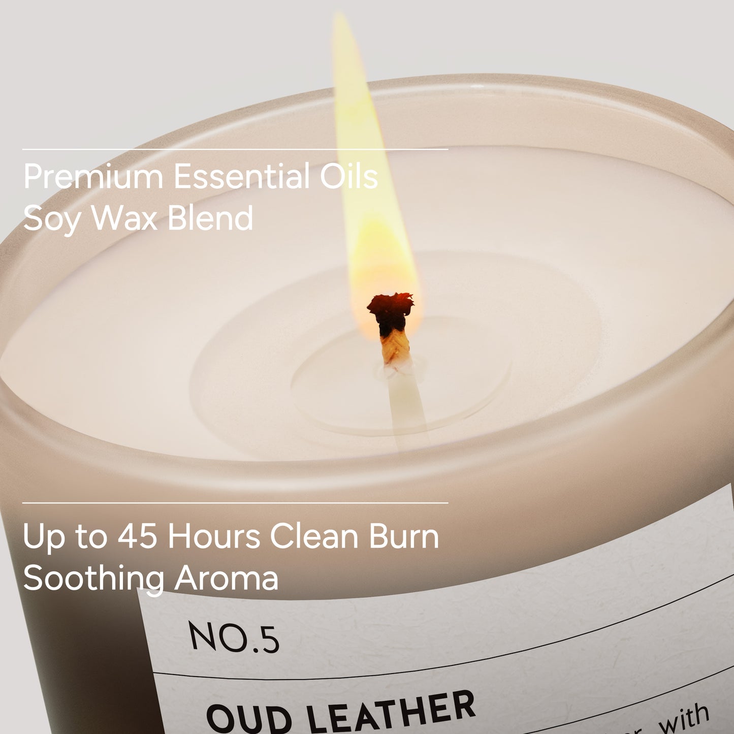 Oud & Leather Scented Candle