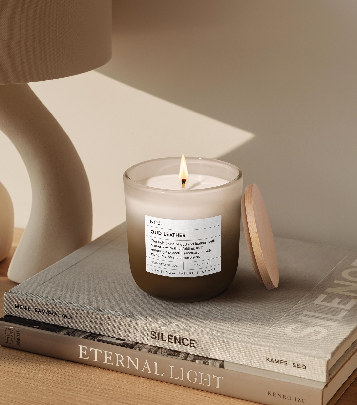 Oud & Leather Scented Candle