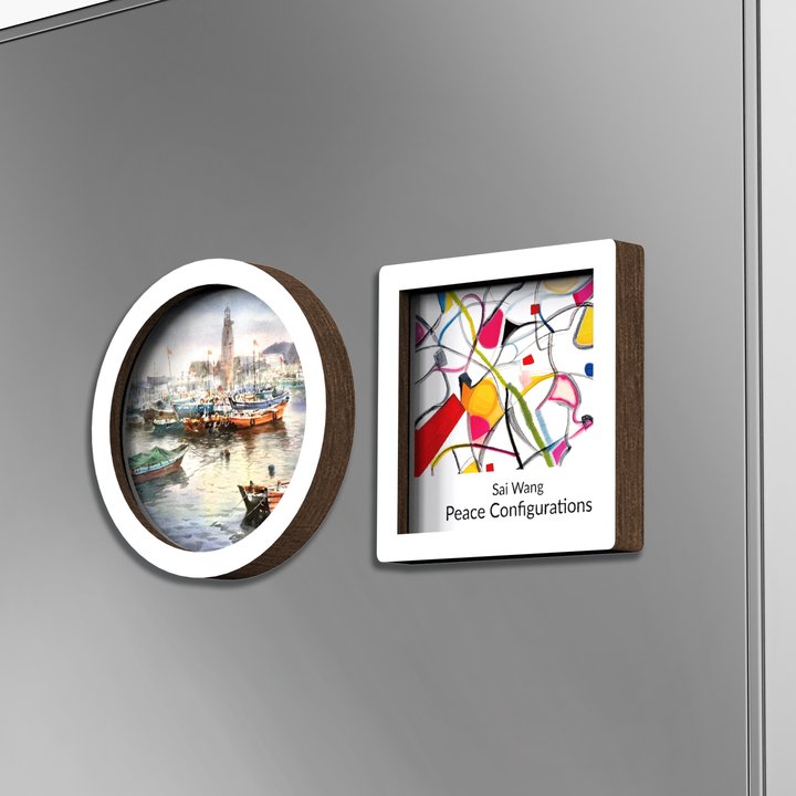 Artist Collaboration Wooden Fridge Magnets
