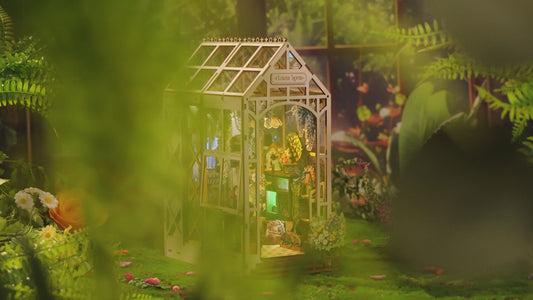 Floral Conservatory DIY Book Nook Kit - 3D Wooden Puzzle